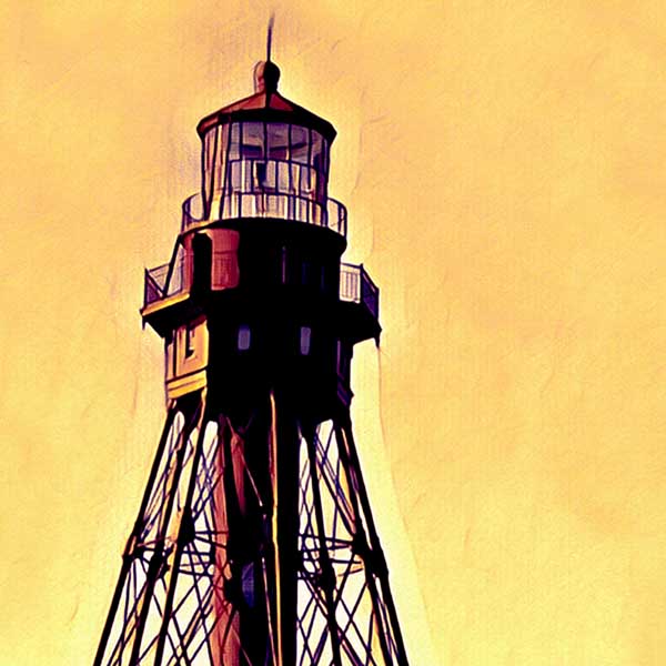 Details of Key Vaca Sombrero Key Light | Florida Travel Poster