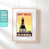 Limited Edition Florida poster of Key Vaca