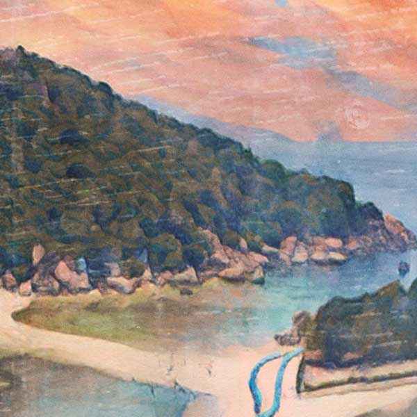 Détails de l'affiche Koh Tao Panorama | Impression murale de la galerie de la Thaïlande par Alecse