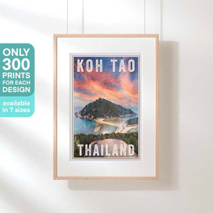 Limited Edition Koh Tao poster | Panorama Koh Tao by Alecse