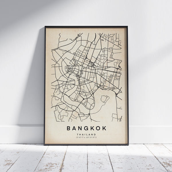 BANGKOK MAP POSTER