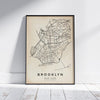 CARTEL DEL MAPA DE BROOKLYN