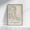 AFFICHE CARTE DE COPENHAGUE