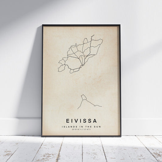 EIVISSA 지도 포스터