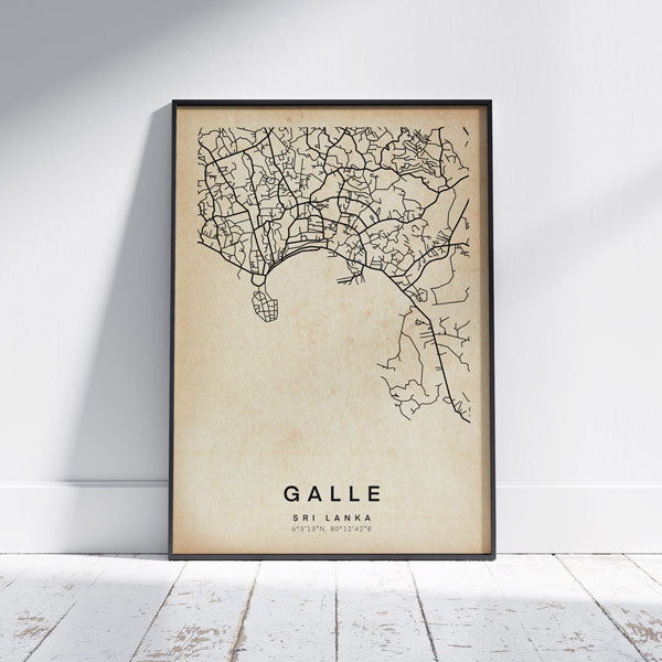 GALLE MAP POSTER