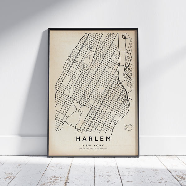 PÔSTER MAPA DE HARLEM