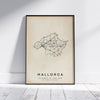 CARTEL MAPA DE MALLORCA