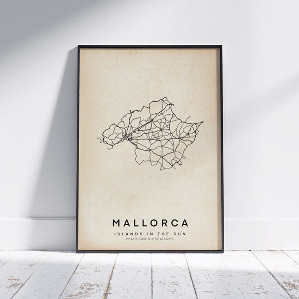 MALLORCA MAP POSTER