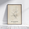 MYKONOS MAP POSTER