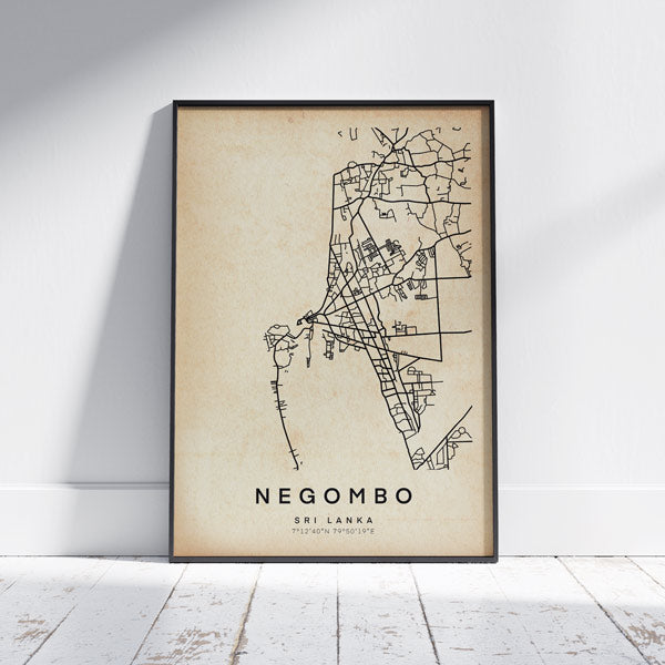 NEGOMBO MAP POSTER
