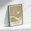 OAKLAND MAP POSTER