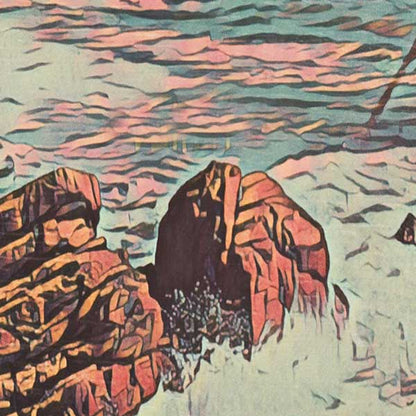 Poster della Nuova Zelanda Meybille Bay