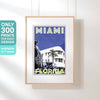 AFFICHE MIAMI CADILLAC FLORIDE | Édition Limitée | Conception originale par Alecse™ | Série d'affiches de voyage vintage