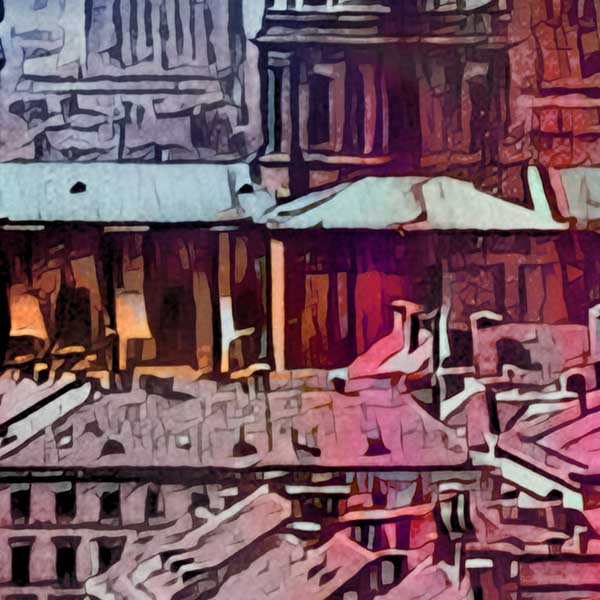 Details of the Munich poster Odeonsplatz by Alecse