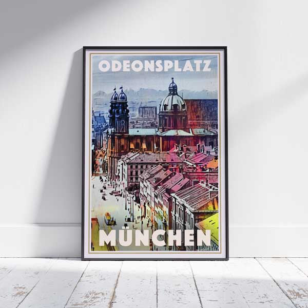 Affiche Odeonsplatz par Alecse | Impression murale de la galerie de Munich