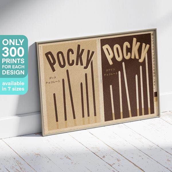Pocky Biscuits Poster | Vintage Exotics™ | Limited Edition 300 ex