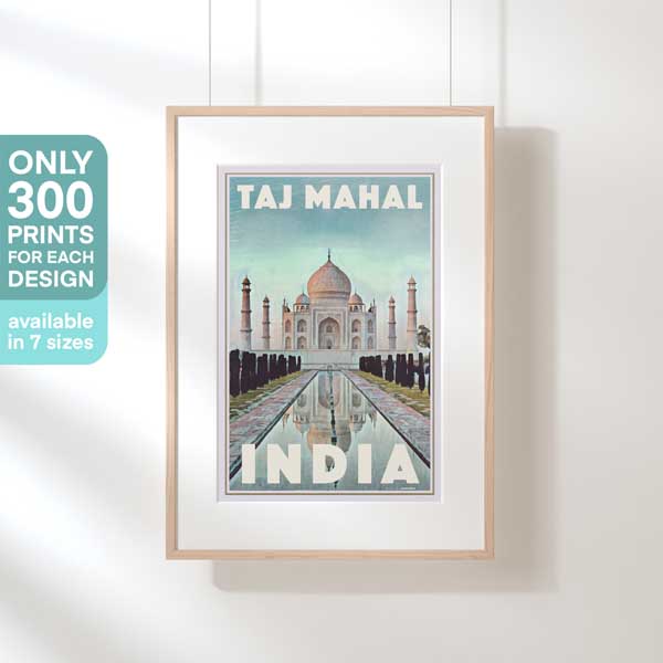 Taj Mahal poster by Alecse, limited edition 300ex