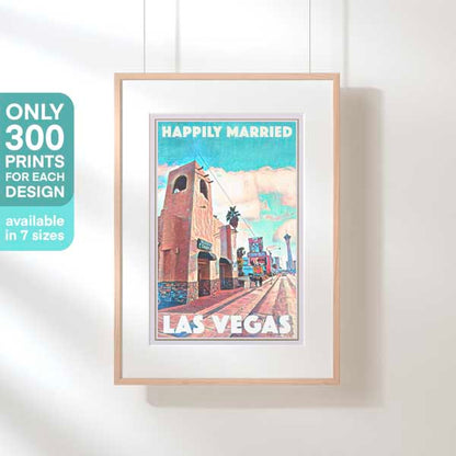 VIVA LAS VEGAS CHAPEL POSTER | Limited Edition | Original Design by Alecse™ | Vintage Travel Poster Series