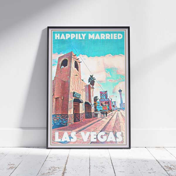 Affiche encadrée de Las Vegas | Édition originale par Alecse™